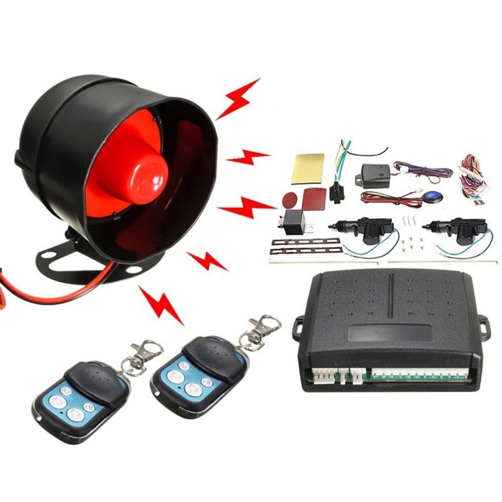 Universal Car Alarm Remote Control Security System 2 Door Central Door Lock Locking Kit Set Keyless Entry System