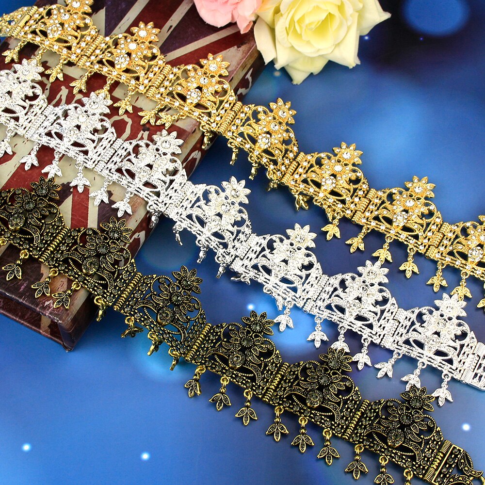 Sunspicems Goud Kleur Algerijnse Bruiloft Haaraccessoires Head Chain Hoofddeksel Sieraden Voor Vrouwen Turkse Etnische Bridal