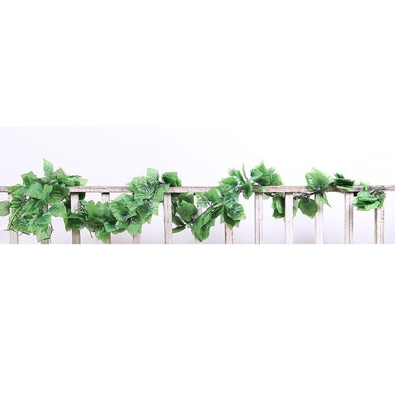 2m 30 stk blade kunstig vedbend hængende krans blomster vinstok til diy hjem bryllup blomster væg have hegn indretning