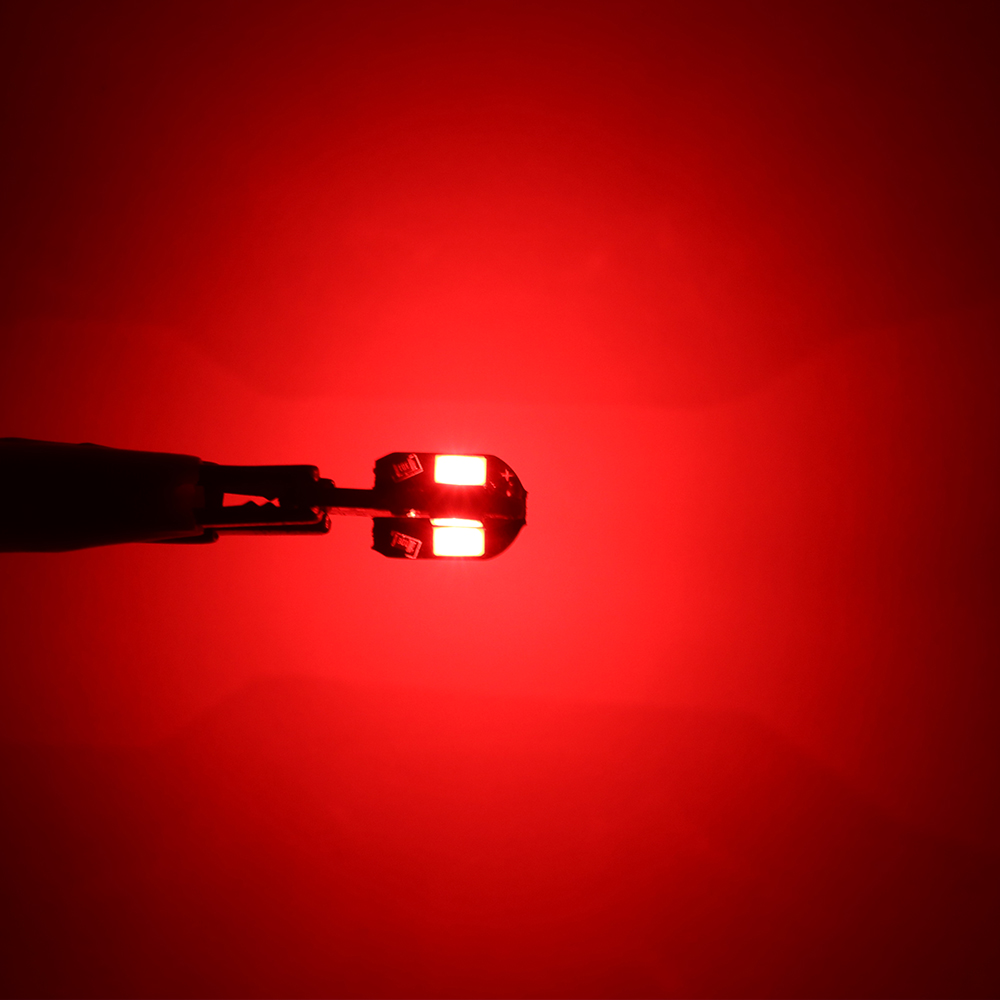 10 stk.  w5w t10 led canbus uten feil 5 w 5 12v 2w 600lm supersterkt bilinteriør sidelys  l22 lys 194 3030 smd bilpære hvit gul rød: Oransje