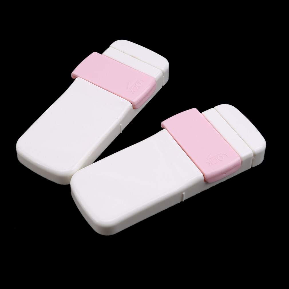 2pcs/set Baby Safety Drawer Locks Children Security Protection Lock For Cabinet Door Kids Safety Lock Securite Infant Room Stuff: pink