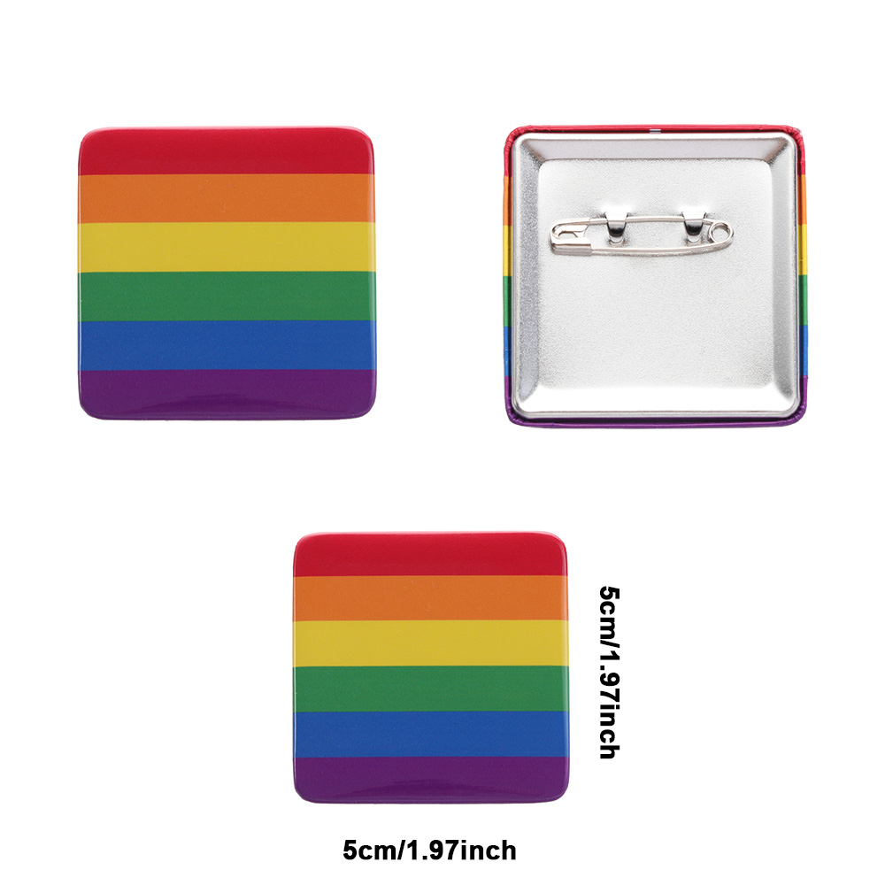 Broche unisexe en émail, drapeau LGBT, arc-en-ciel, cœur, paix et amour, sac à vêtements, épingle à revers, Gay, lesbiennes, icône de fierté, Badge, bijoux
