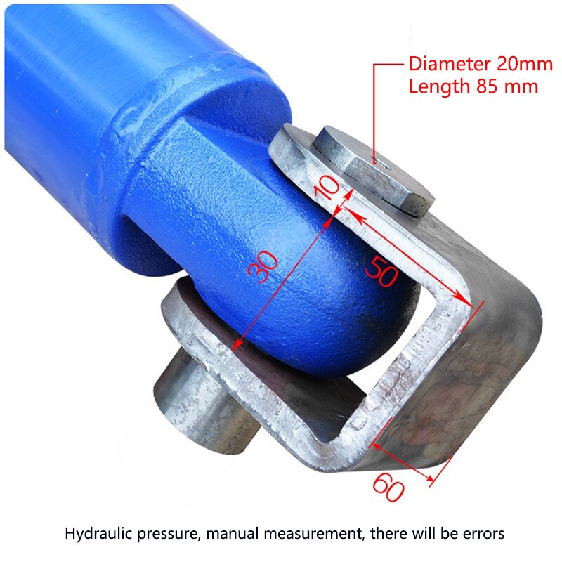 1PC 100-500mm Travels Hydraulic Oil Cylinder Heavy Duty Bidirectional Lifting Small Wood Splitter 2 Tonnage Hydraulic Ram YZ