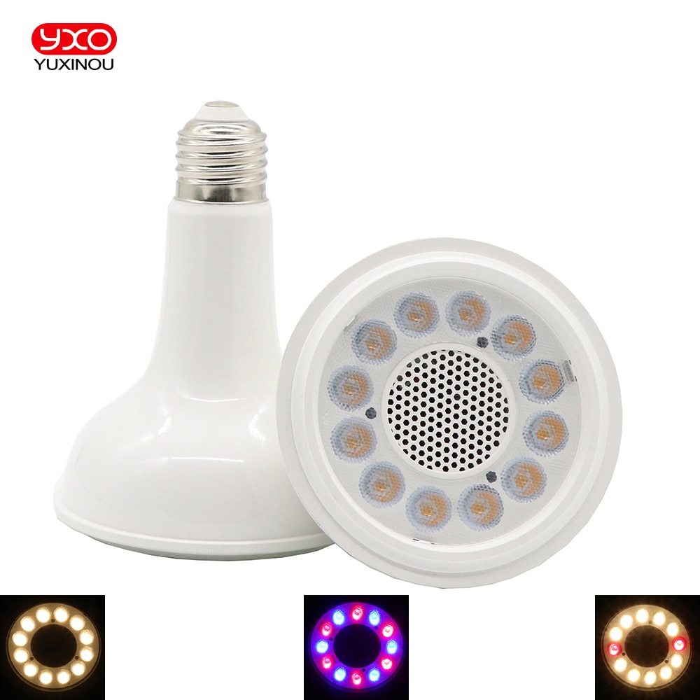 Bricolage Dimmable 12W PAR30 Samsung lm301H 3000 K/3500 K mélange 660nm LED à spectre complet élèvent la lumière pour l'éclairage de LED de croissance de plantes d'intérieur