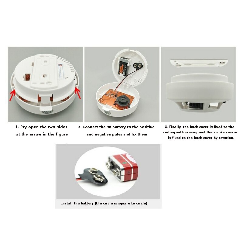 Smoke Fire Sensitive Detector Independent Smoke Detector Home Fire Smoke Detector