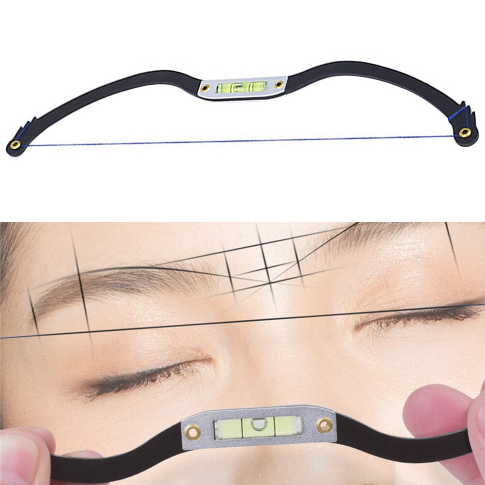 Eyebrow Mapping Tool Ruler Eyebrow Mapper Stencil Ruler Balance Eyebrow Mapping Thread for Perfectly Shaped Brows Black