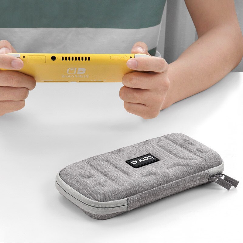 Opbevaringstaske til nintendo switch lite bærbar rejsebeskyttende eva klud hård skal til nintend switch lite etui 2 farver