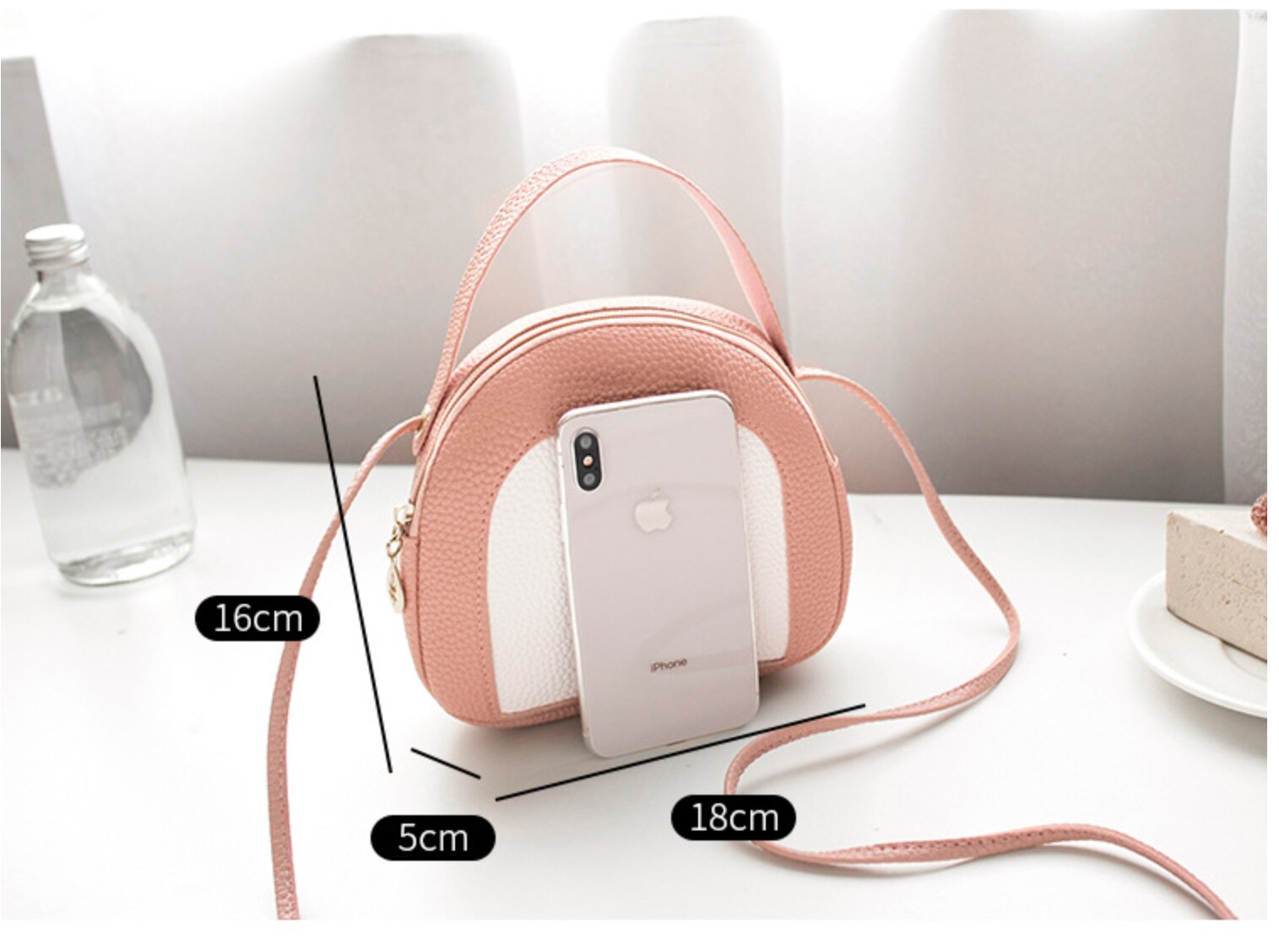 Super schattige mini schelp mobiele telefoon tasjes bloem een schouder messenger dames tassen ketting kleine tasjes