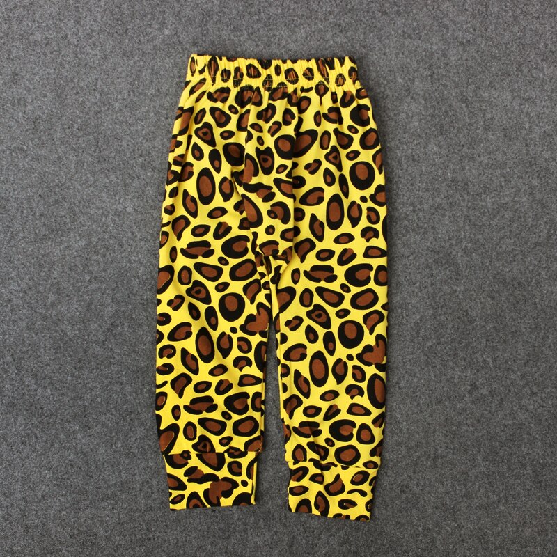 Venda quente de Outono Inverno da roupa do bebê das meninas dos meninos moda casual calças leggings calças de Leopardo algodão