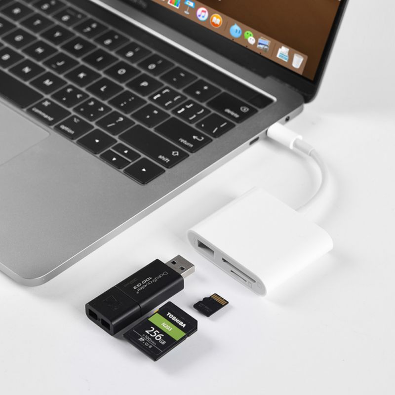 3-in-1 USB-C Card Reader USB Adapter Multifunction... – Vicedeal