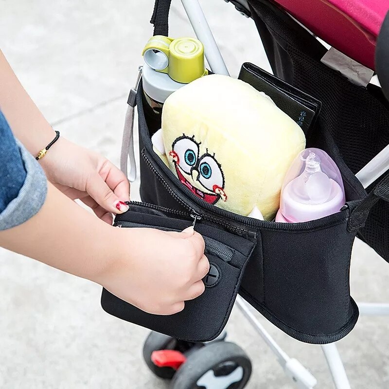 Print Kinderwagens Baby Trolley Tas met Afneembare Handtas Multifunctionele Kinderwagen Organisator Kinderwagen Buggy Winkelwagen Opknoping Tas