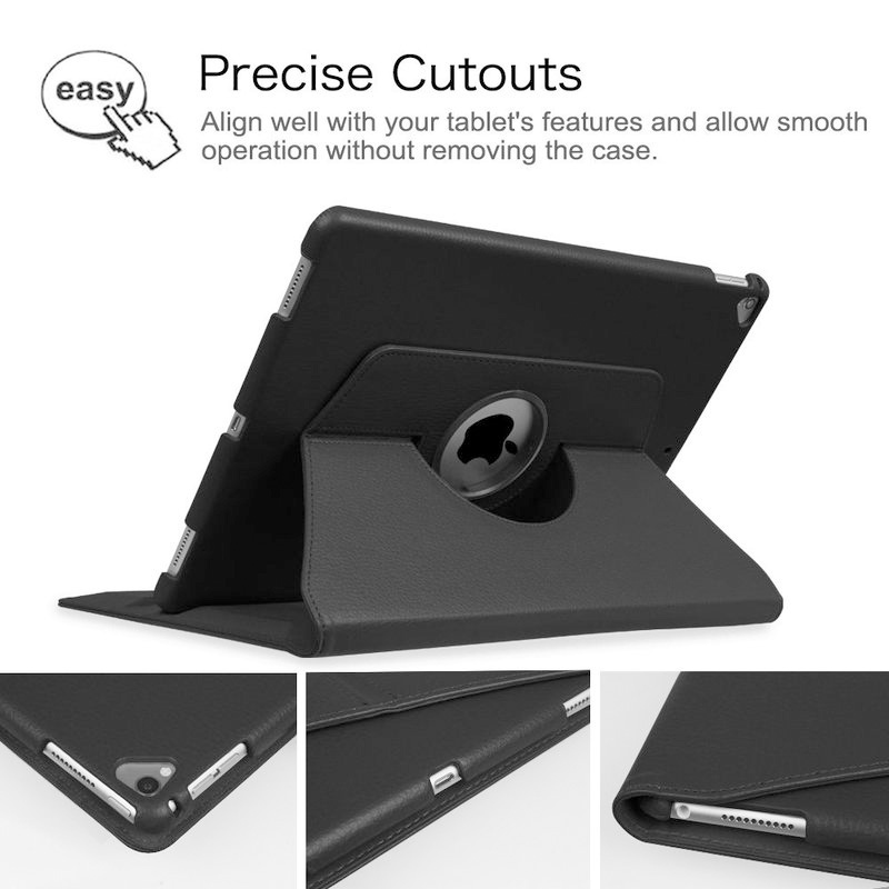 360 Degree Rotation Cover For iPad Pro 12.9 A1670 A1671 A1821 Case Leather Cover For iPad Pro 12.9 A1652 Tablet Cover