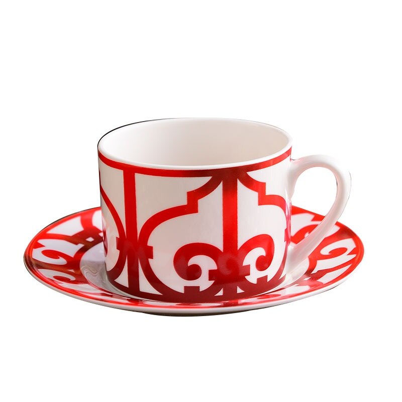 Classic European Bone China Coffee Cups and Saucers Tableware Coffee Plates Dishes Afternoon Tea Set Home Kitchen: 11