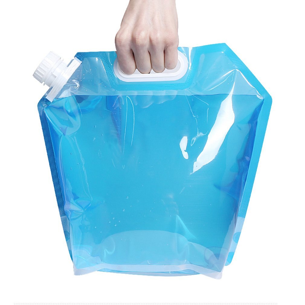 Portable Folding Inklapbare Handheld 5/10 Liter Outdoor Drinkwater Camping Container Emmer Water Zak