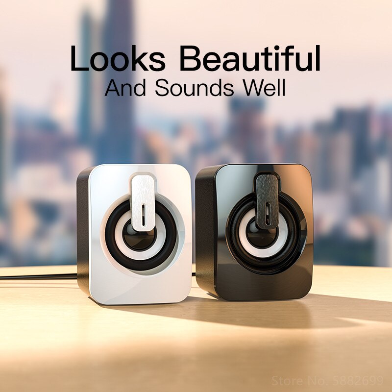 Computer Speakers Stereo Home Cinema Sound Box Subwoofer Loudspeaker for PC Laptop Notebook Soundbar Not Bluetooth Speaker