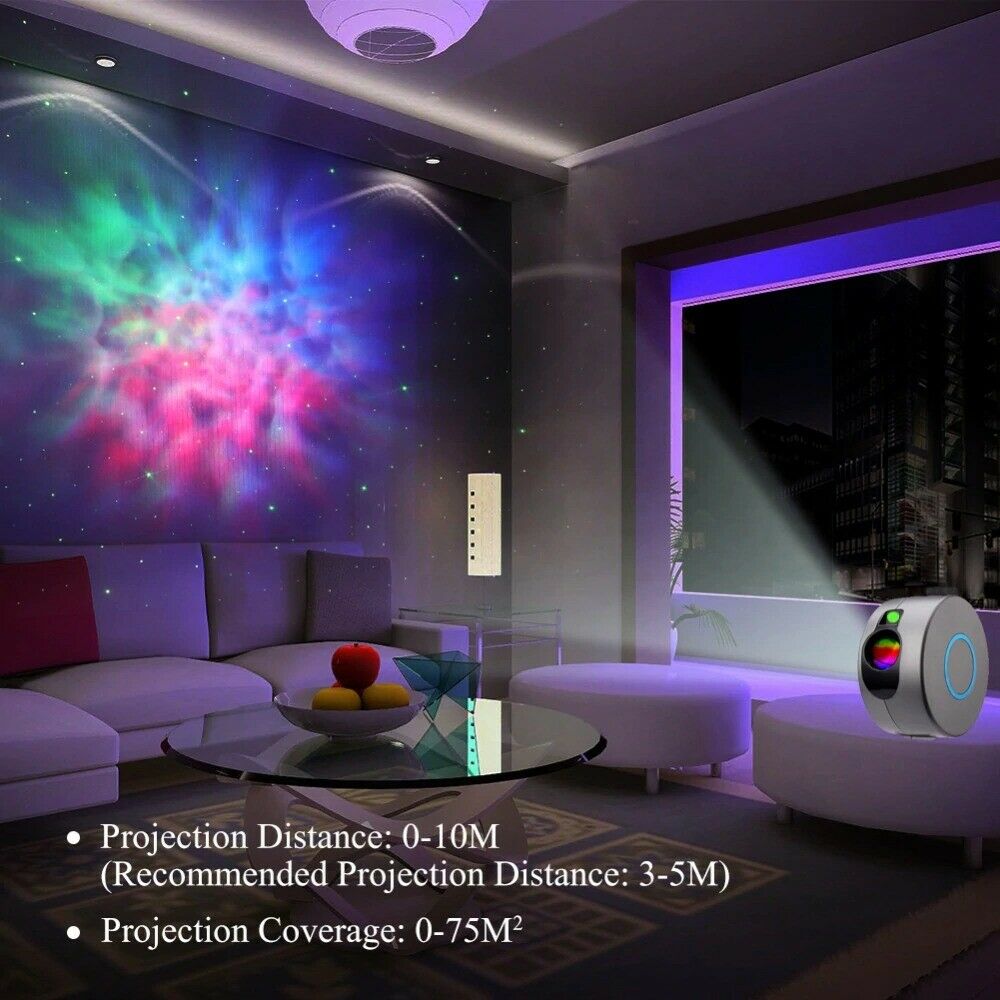 Roterende Led Projector Licht Sterrenhemel Oceaan Golf Ster Galaxy Nebula Night Lamp
