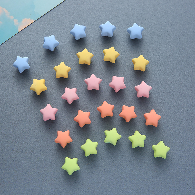 Pegatinas magnéticas de Mini estrellas para niños, imanes de nevera, decoración creativa 3D de estrellas para pizarra: Default Title