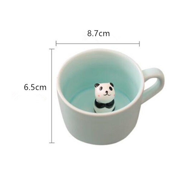Cartoon Ceramic Mugs Cute Animal Coffee Milk Tea Cup 220ml Novelty Birthday Mugs
