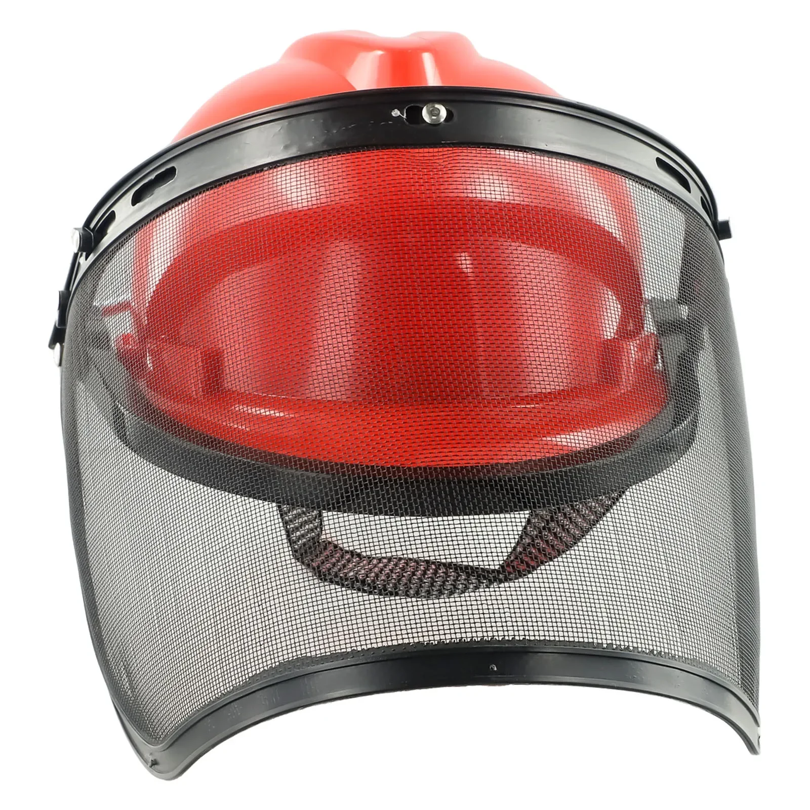 Buiten Kettingzaag Helm Trimmer Masker Bosmaaier Plastic + Mesh Gezicht Vliegende Objecten Werken Rood + Zwart Bescherm Veiligheid