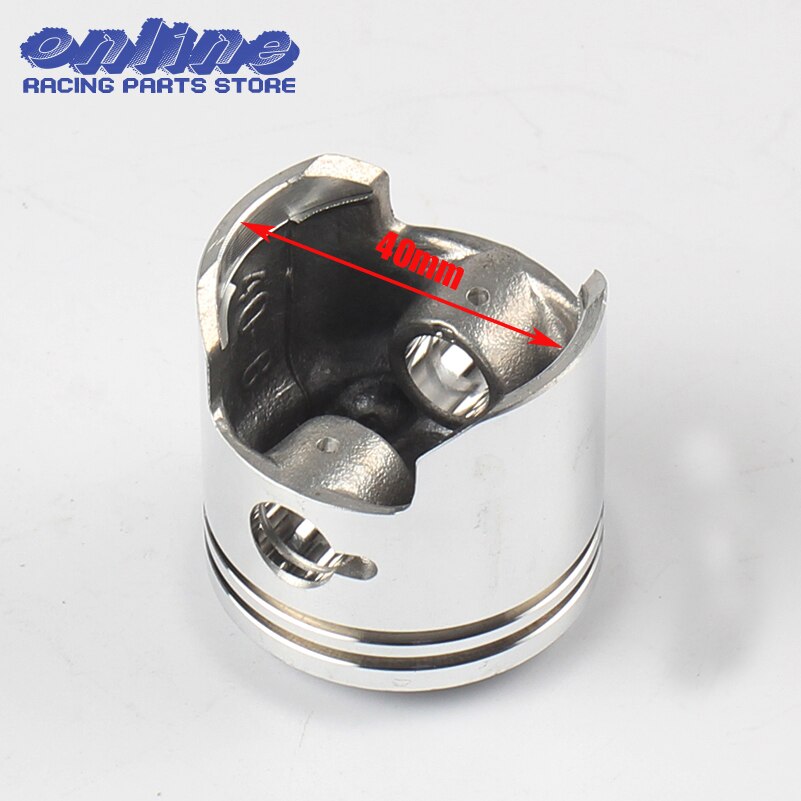 Kit de pistón de cilindro de 40mm, Pin de 10mm para Mini Moto de 2 tiempos de 47cc, Dirt Pocket, ATV, Quad, Minimoto Go Kart, Scooter, motocicleta