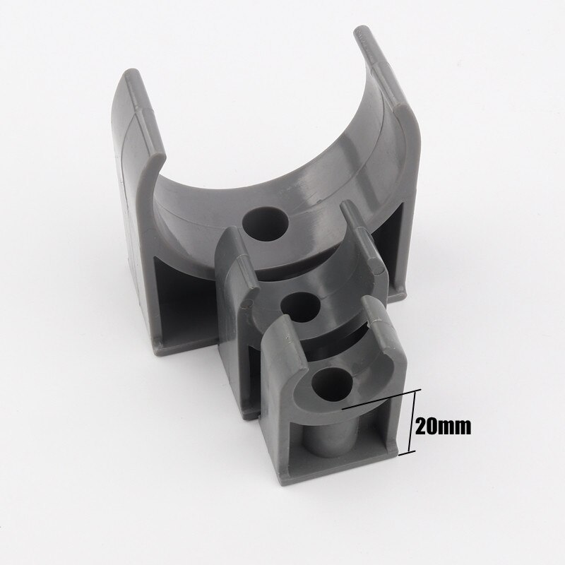 Nuonuowell 3 st/lot  id 20 ~ 50mm pvc rörklämma trädgård mikrobevattning kopplingar u-typ rör rem klämma vattenrör kopplingar
