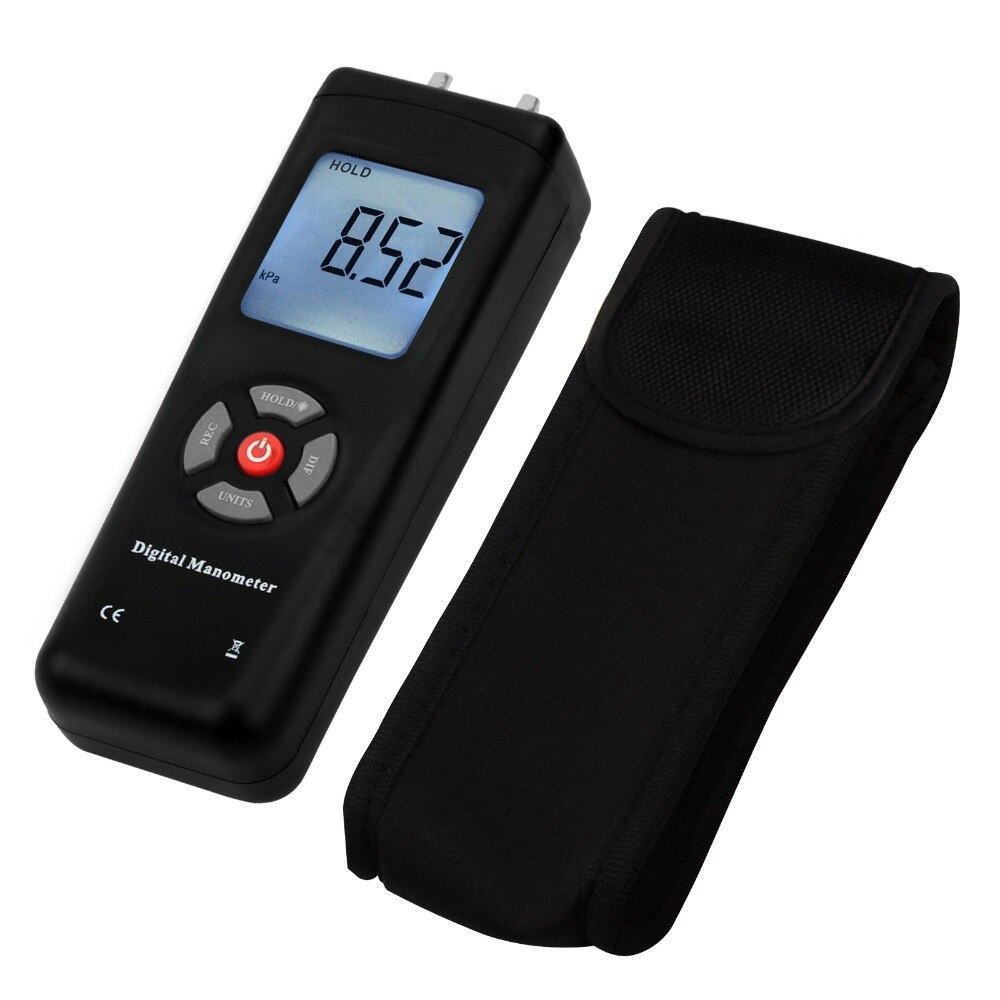 Handheld Digital Dual-Hafen Manometer Professionelle Manometer Differenz Luftdruck Tester druck messgeräte