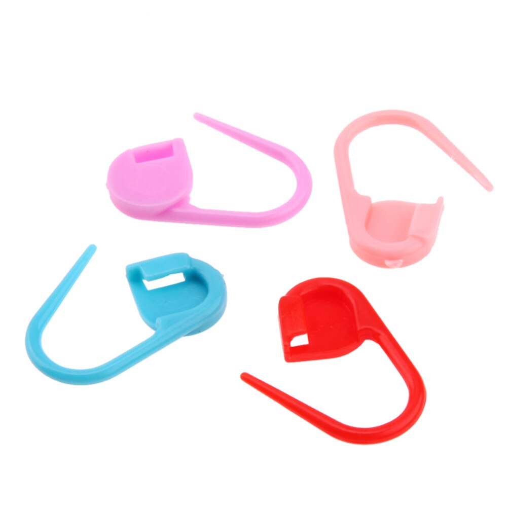 50pc fargerike sikkerhetsnåler låsesøm markør låsestifter plast ringmarkør for strikking låseverktøy dekorhåndverk