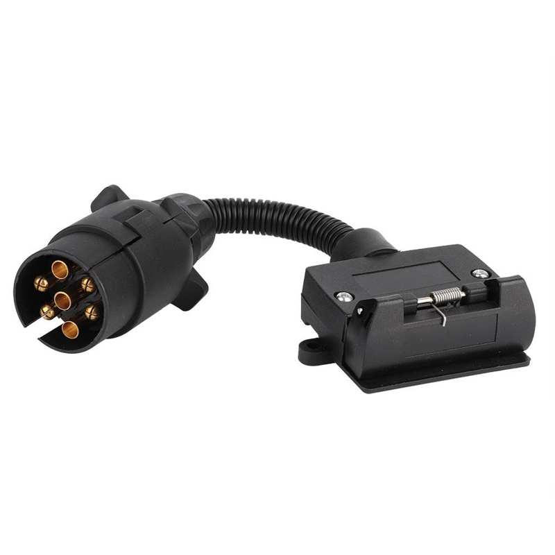Auto alternador placa alternador EU 7 vías a AU 7 vías plano hoja remolque enchufe adaptador conector camión