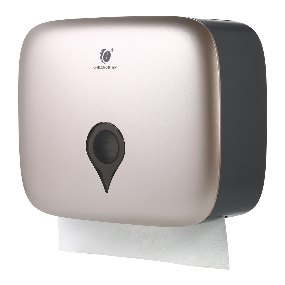 Wall Mounted C-fold Hand Towel Dispenser Waterproof Toilet Paper Tissue Dispenser Holder for Hotel Food Service Facilities