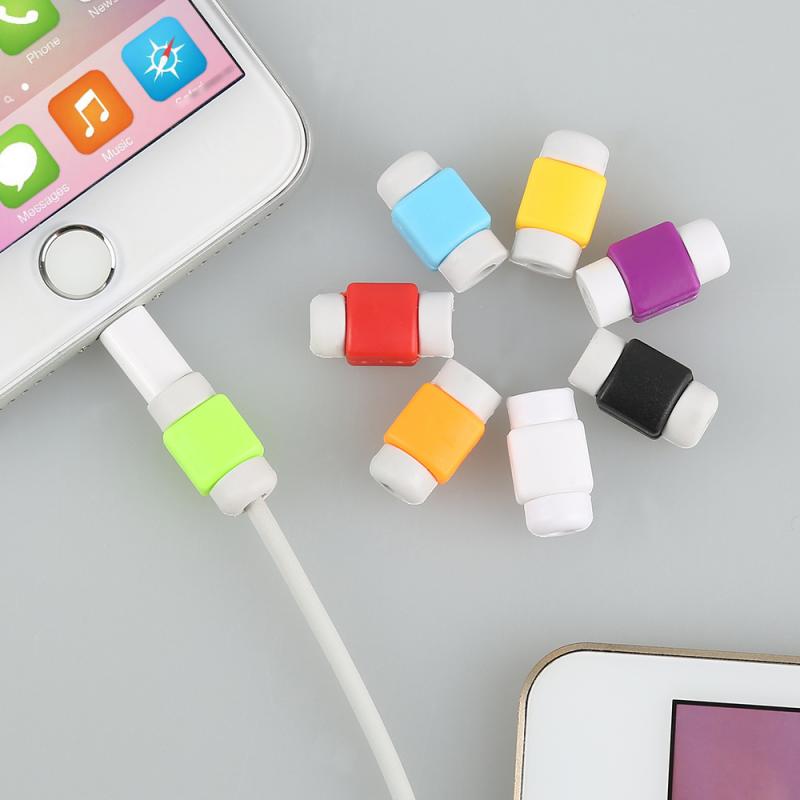 1 sztuk zabezpieczenie kabla linia danych kolory przewód ochraniacz futerał ochronny długi rozmiar oplot na kable pokrywa dla iPhone kabel robić ładowania usb