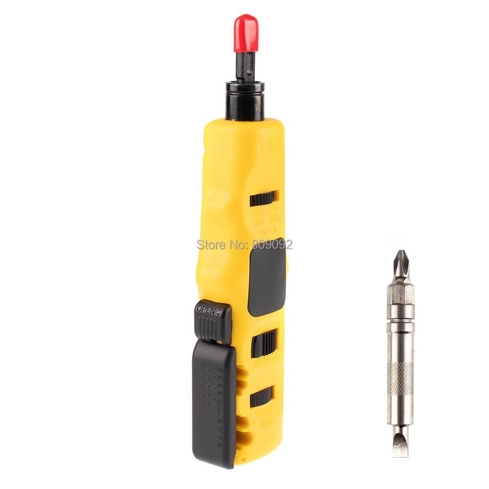 4 in 1 Multi Function Module Network punching Tools Punch Down Impact Tool With Wire Insertion Cutting Function Screwdriver