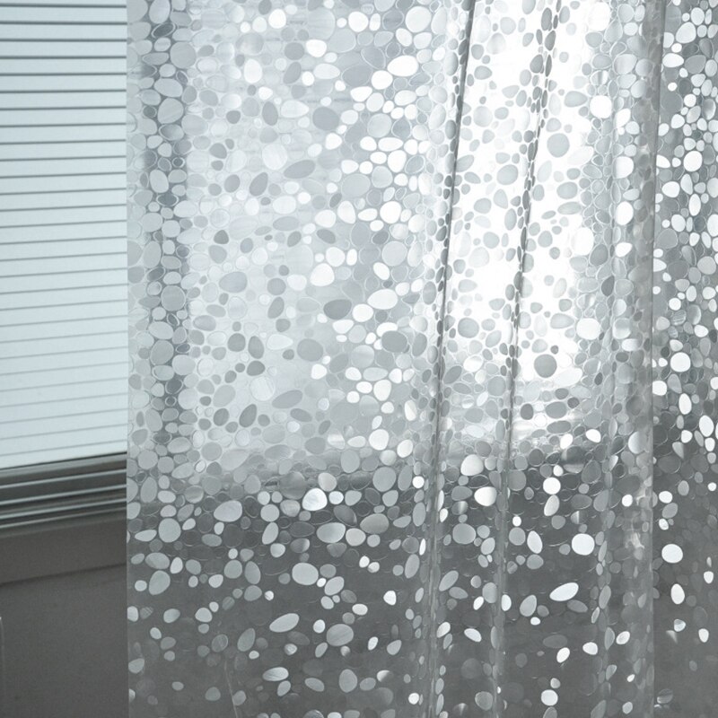 3D Sheer Shower Curtain Waterproof Shower Curtain Transparent Bathing Bathroom Curtains For Home Decoration Bathroom Accessories
