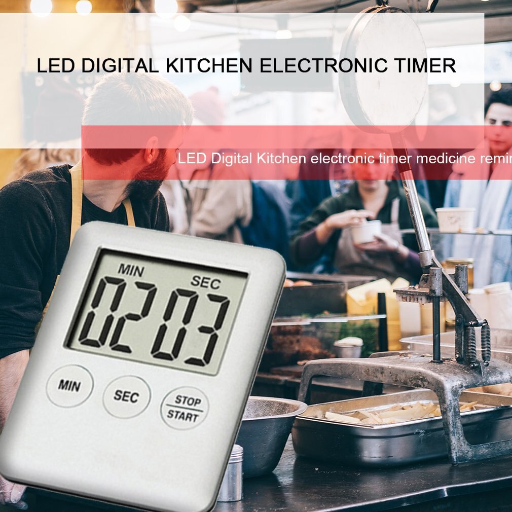 Led Digital Kitchen Electronic Timer Countdown Medication Reminder Kitchen Timer Portable