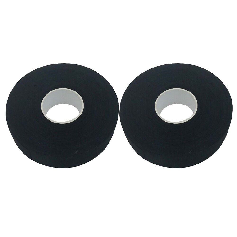 2x Hockey Stick Tape - 20M Sports Wrap - Anti-slip Waterproof Cotton for Practice: Black