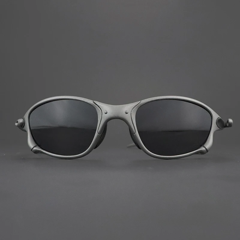 Metallpolariserade solglasögon med polariserade linser, solglasögon för män/kvinnor, ridning, bilkörning, fiskesolglasögon: Svart