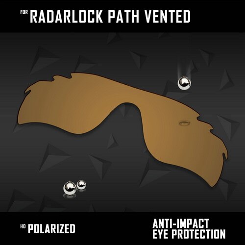 Lentes de repuesto oowlit para gafas de sol oakley radarlock path vented  oo9181 polarizadas (varios colores): Bronce dorado