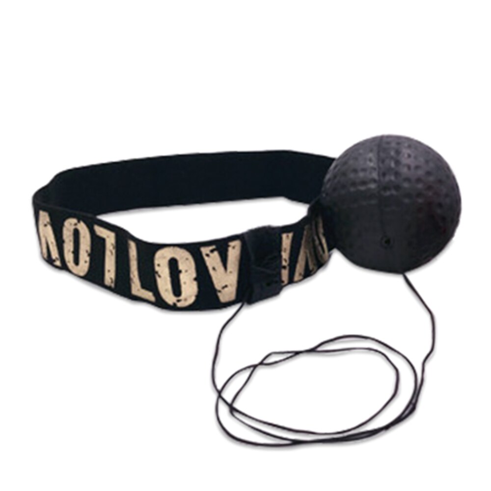 Bola de socos para boxe com reflexo e velocidade, bola para treinamento de reação para boxe sanda muay thai treinamento de mão e olho reação força: black