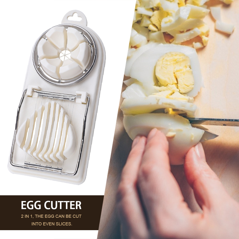 Stainless Steel Cut Egg Slicer Egg Splitter Cutter Flower Mold Kitchen Tool