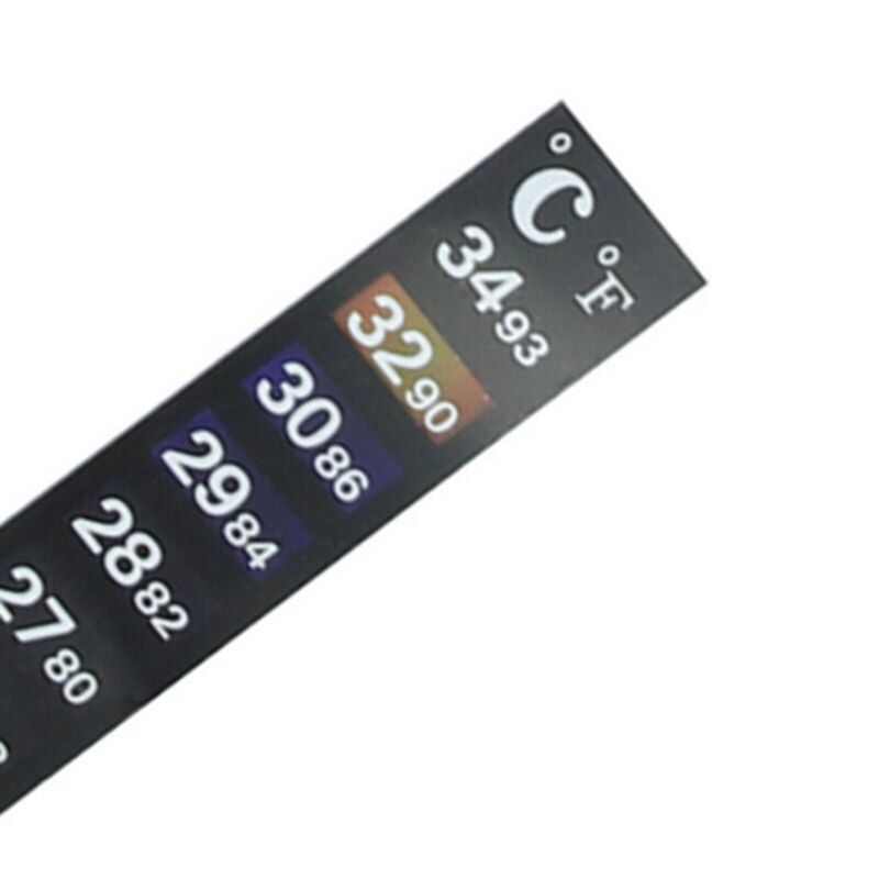 Dobbel skala akvarie akvarium flytende termometer temperatur klistremerke pinne-på fahrenheit digital lcd selvklebende stripe klebrig