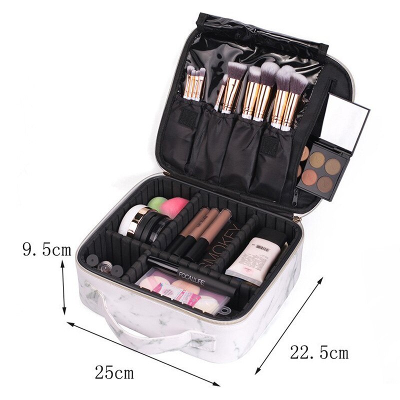 Neue Professionelle Kosmetische Fälle Kulturbeutel Frauen Reise Make Up Tasche Organizer Big Kapazität Kosmetik Koffer Für Make-Up Fall