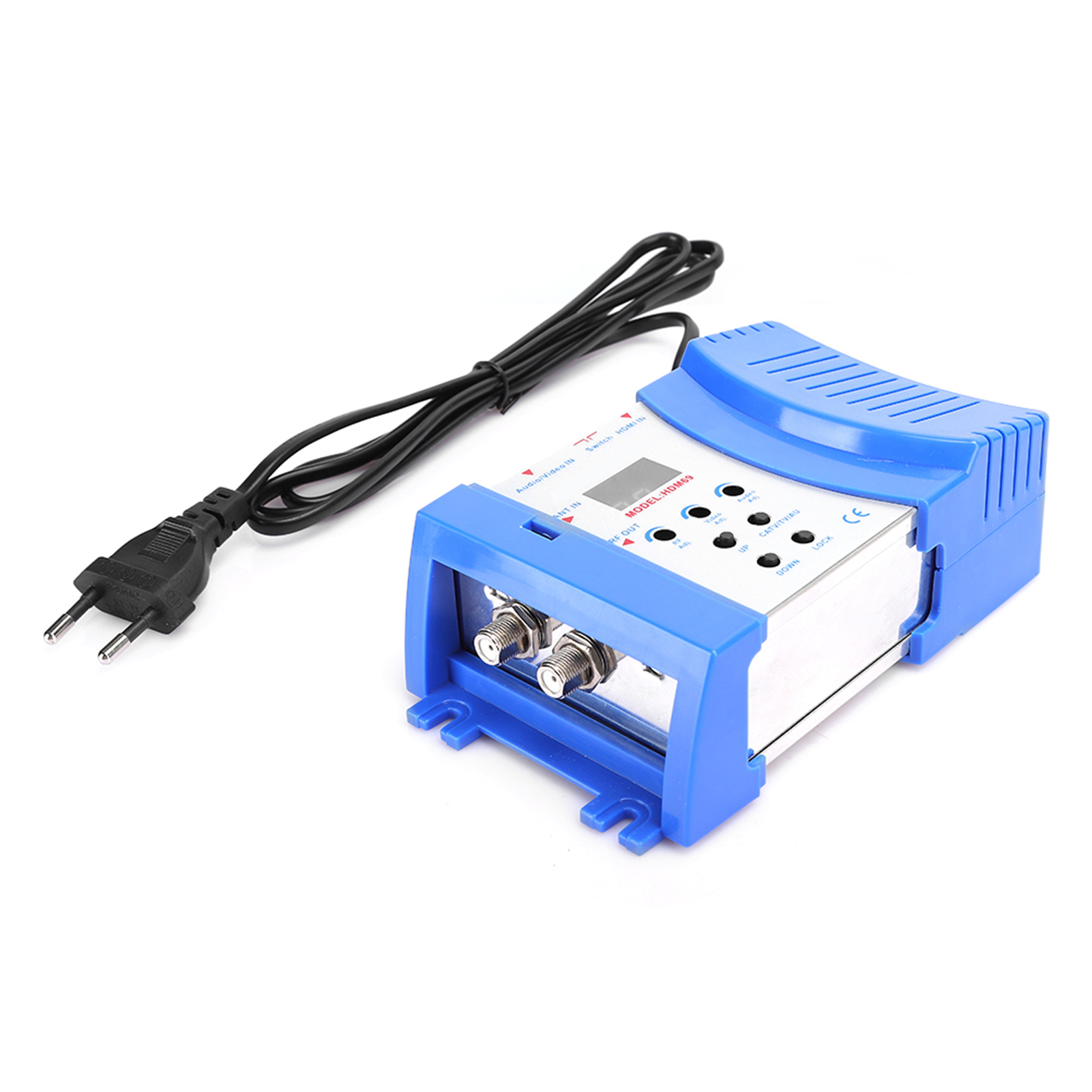 Conversor AV para RF VHF / UHF Modulador Digital HD Saída PAL Entrada HDMI / AV para TV HD Modulador HDMI AV para RF Converter Plugue UE: Default Title