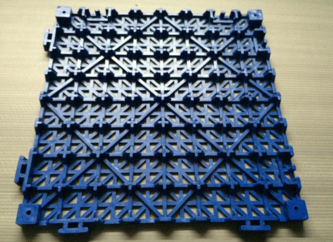 Tykk pvc antiskli hul matte kjøkken dårlig dårlig dusj dekk balkong basseng dreneringsmatter 12 x 12i diy skjøteteppe teppe