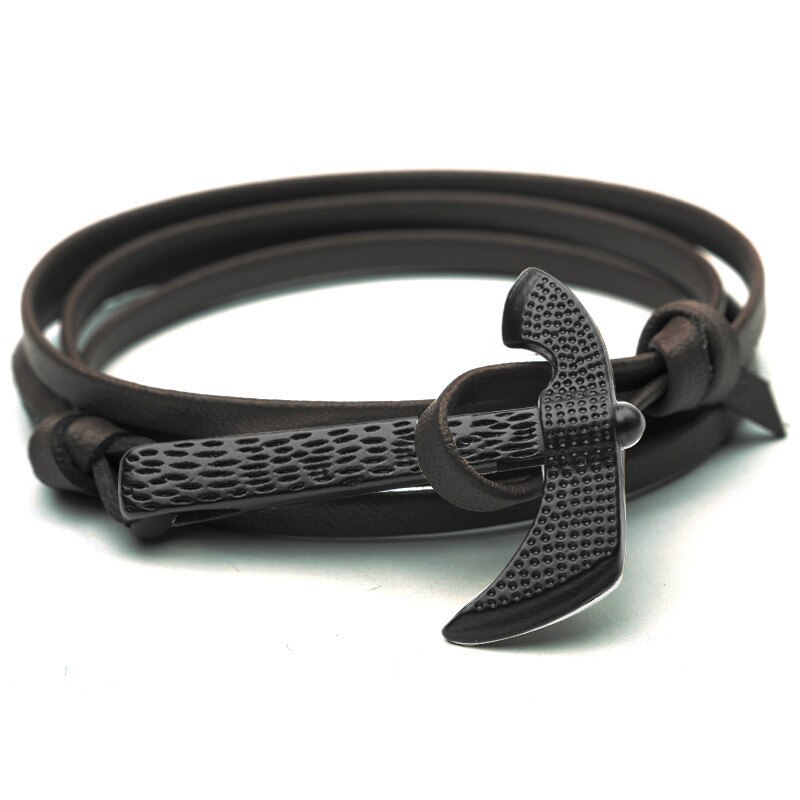 Økse hovedanker id armbånd mænd overlevelse reb kæde paracord armbånd han wrap metal sports kroge