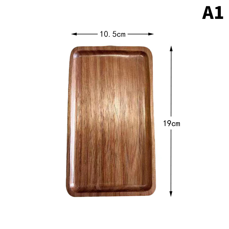 Geschirr Massivholz essen Tablett runde Rechteck Nachtisch Erzähler japanischen Stil Holz Snack Obst Tee Untertasse Palette Brot brett: Licht Grau