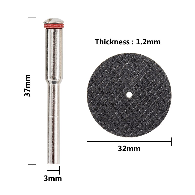 42pcs 32mm Fiberglass Reinforced Cutting Disc Cut-off Wheels with Mandrel Dremel Abrasive Accessories for Rotary Tool Mini Drill