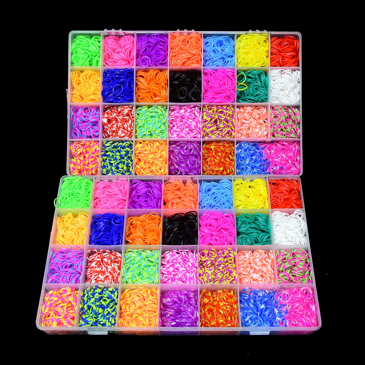 10000pcs Loom Rubber Bands Kits Beads Toys Set Hand Knitting Machine Handmade DIY Rainbow Weave Color Bracelet Girl