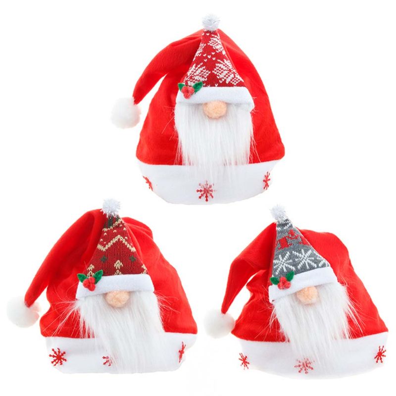 Gorro navideño de Gnomo sueco, gorro de muñeco de Papá Noel, gorro Unisex para y vacaciones, decoración del hogar E15B