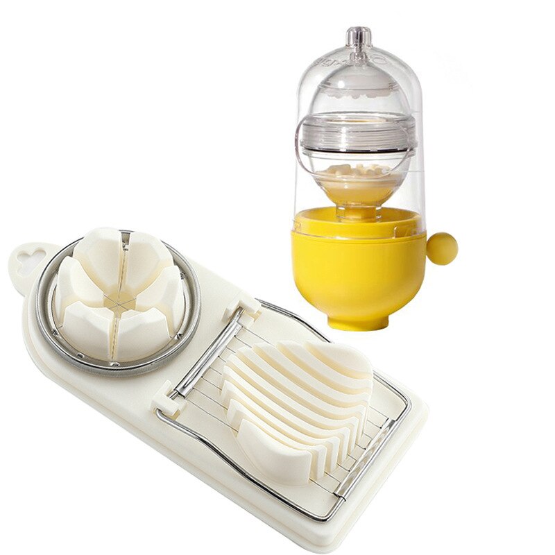 Kitchen Egg Scrambler Golden Egg Shaker Mixer Scramble Eggs Whisk Inside The Shell Manual Cooking Tool: set