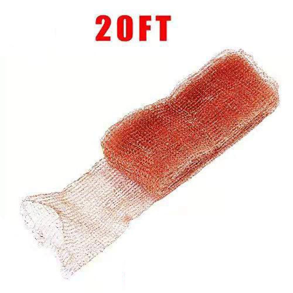 Knitted Copper Mesh For Bat Copper Blocker Stopper Copper Mesh Scrubber Pipeline Barrels Clean Gap Filling Mesh