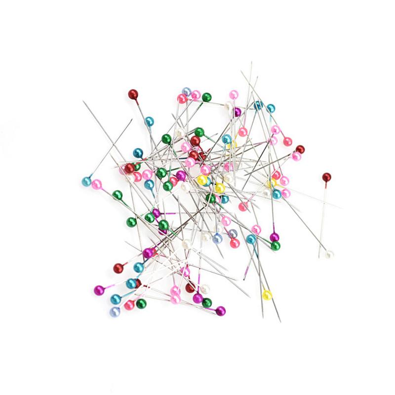 2 Doos Ronde Parel Hoofd Spelden Bruiloften Corsage Bloemisten Naaien Pin Met Box Accessoires Diy Naaien Gereedschap